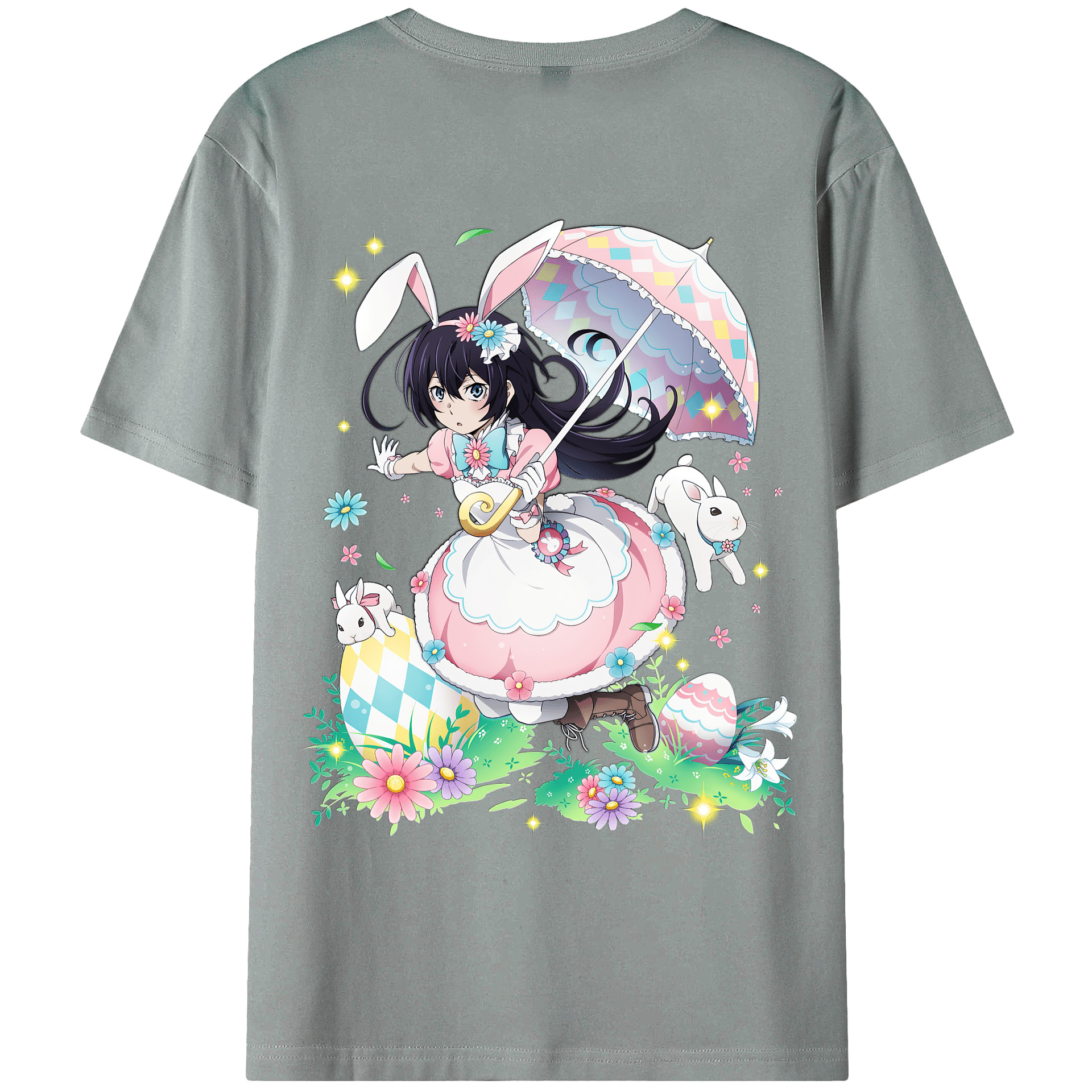 （画像用） 文豪ストレイドッグス Bungo Stray Dogs 綿100％ メンズ半袖Tシャツ（バックプリント） 通気性